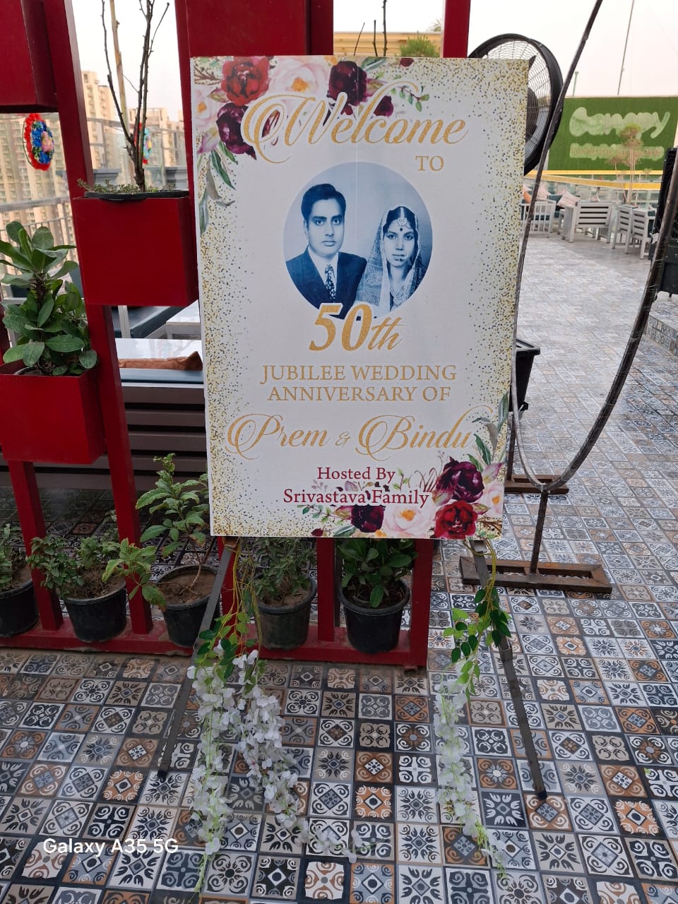  anniversary decor with flower in gurgaon